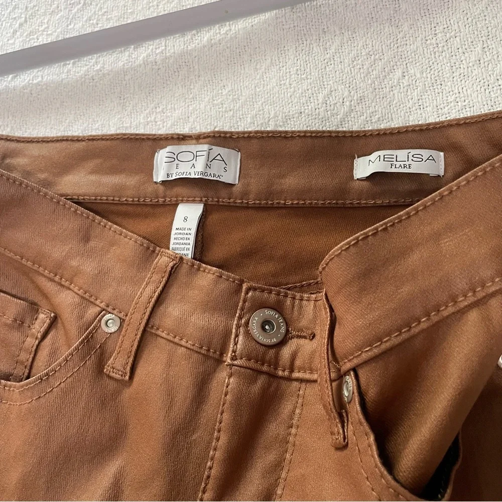 Sofia by Sofia Vergara‎ Flare Pants Caramel Color Size 8